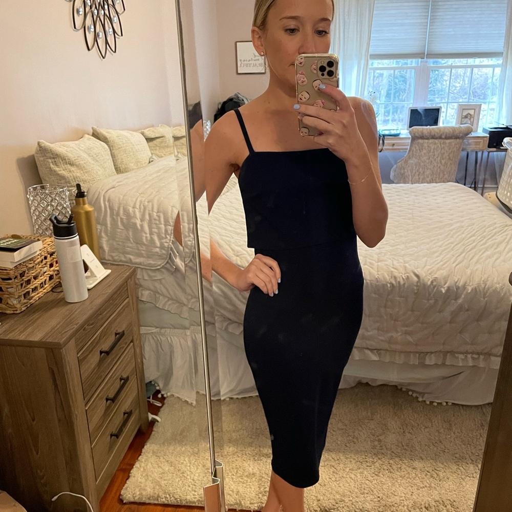 Navy blue dress